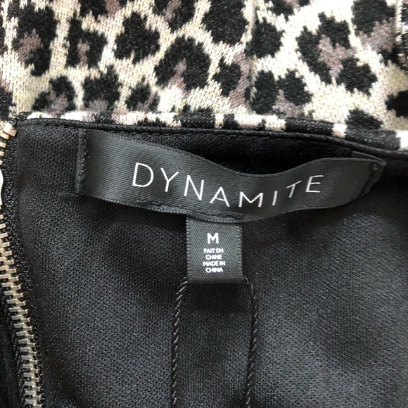 Dynamite mini/midi dress leopard print bodycon - Picture 2 of 3